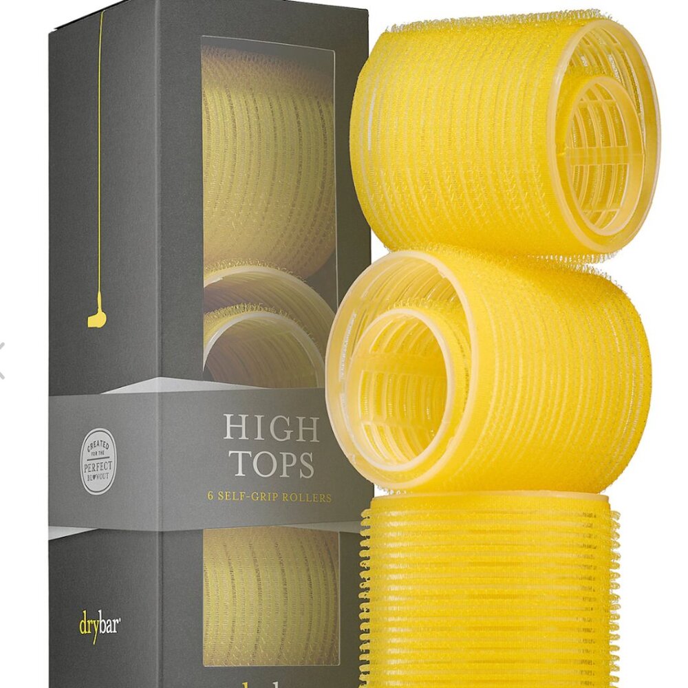 Drybar High Tops Self Grip Rollers Set Yellow Mixed Sizes Volume Curl
